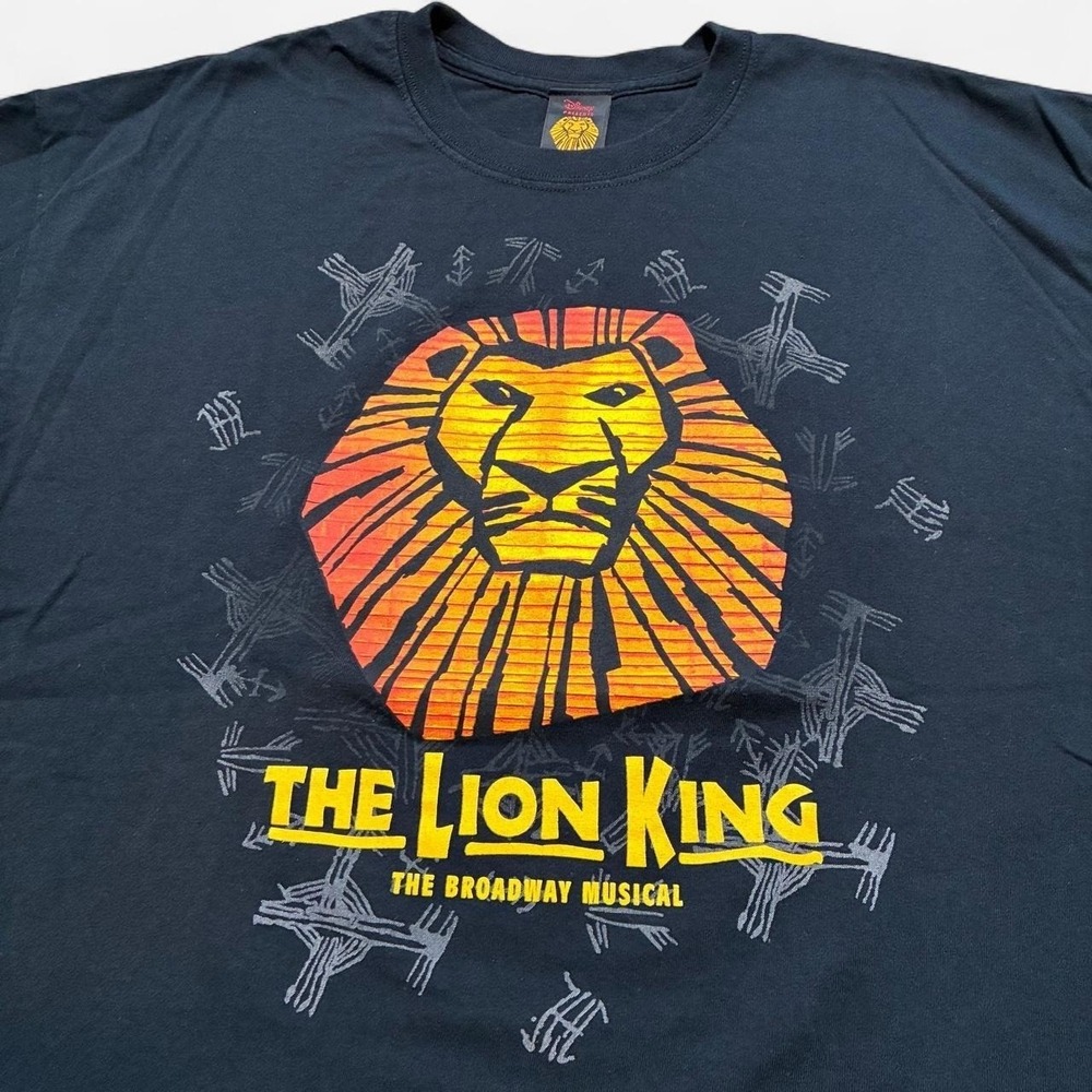 Vintage 2000z Disney The Lion King Broadway Musical black t-shirt - Picture 2 of 7